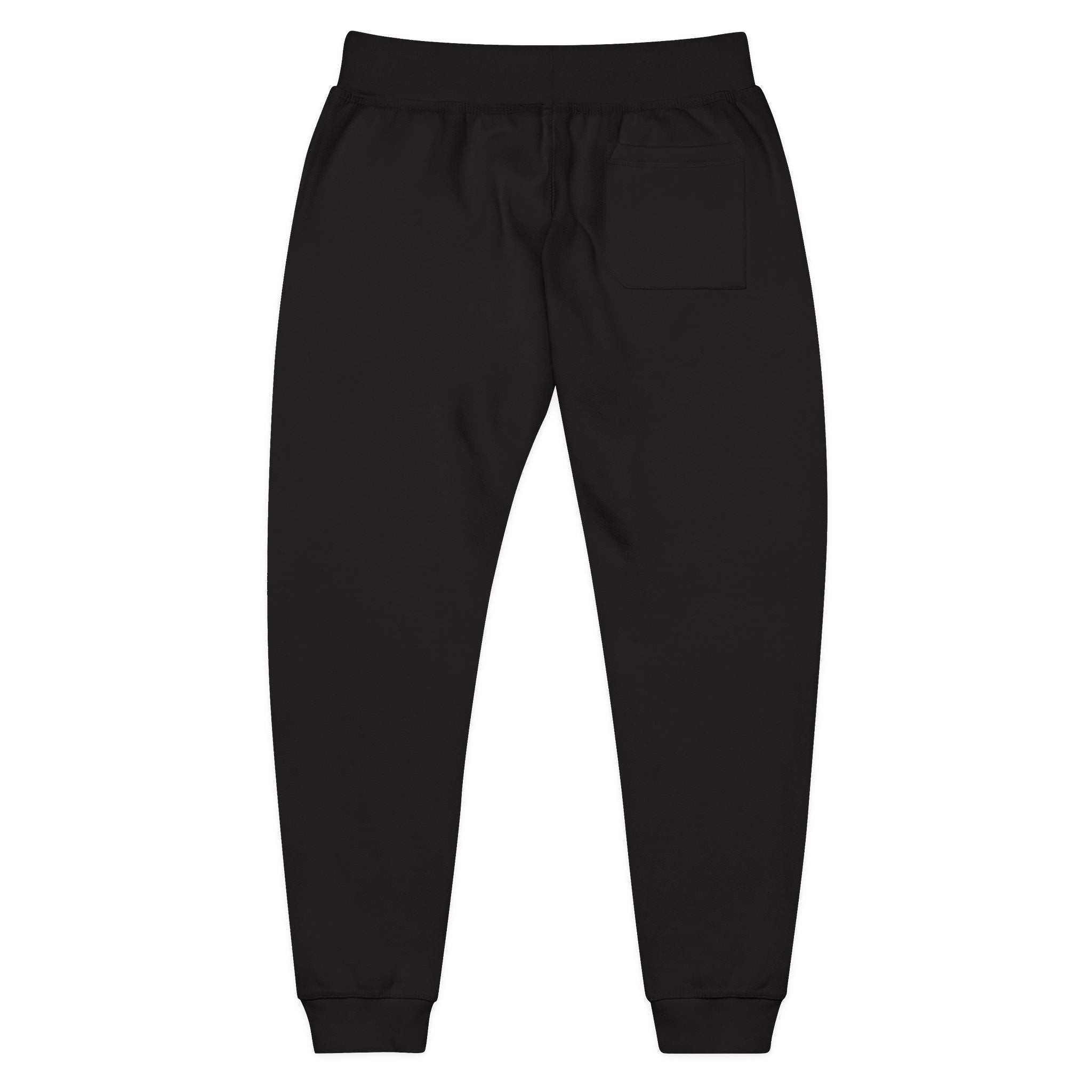 Embroidered Cozy Sweatpants — Minimal Logo Fleece Joggers