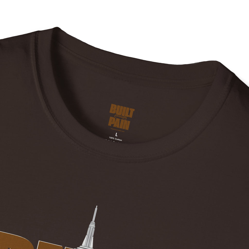 Built Through Pain Tee — Motivational Fitness Tee