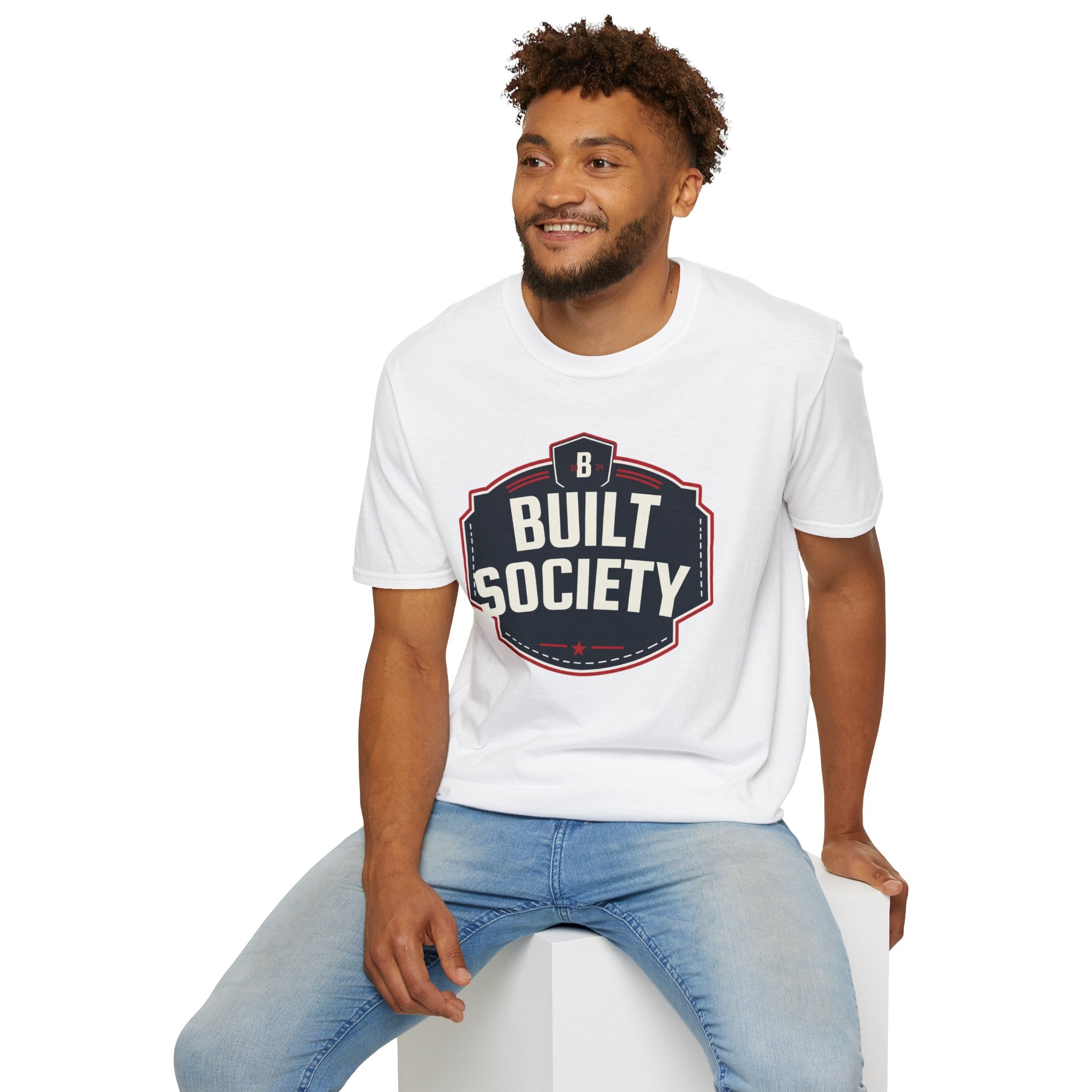 Built Society T-Shirt — Vintage Emblem Graphic Tee