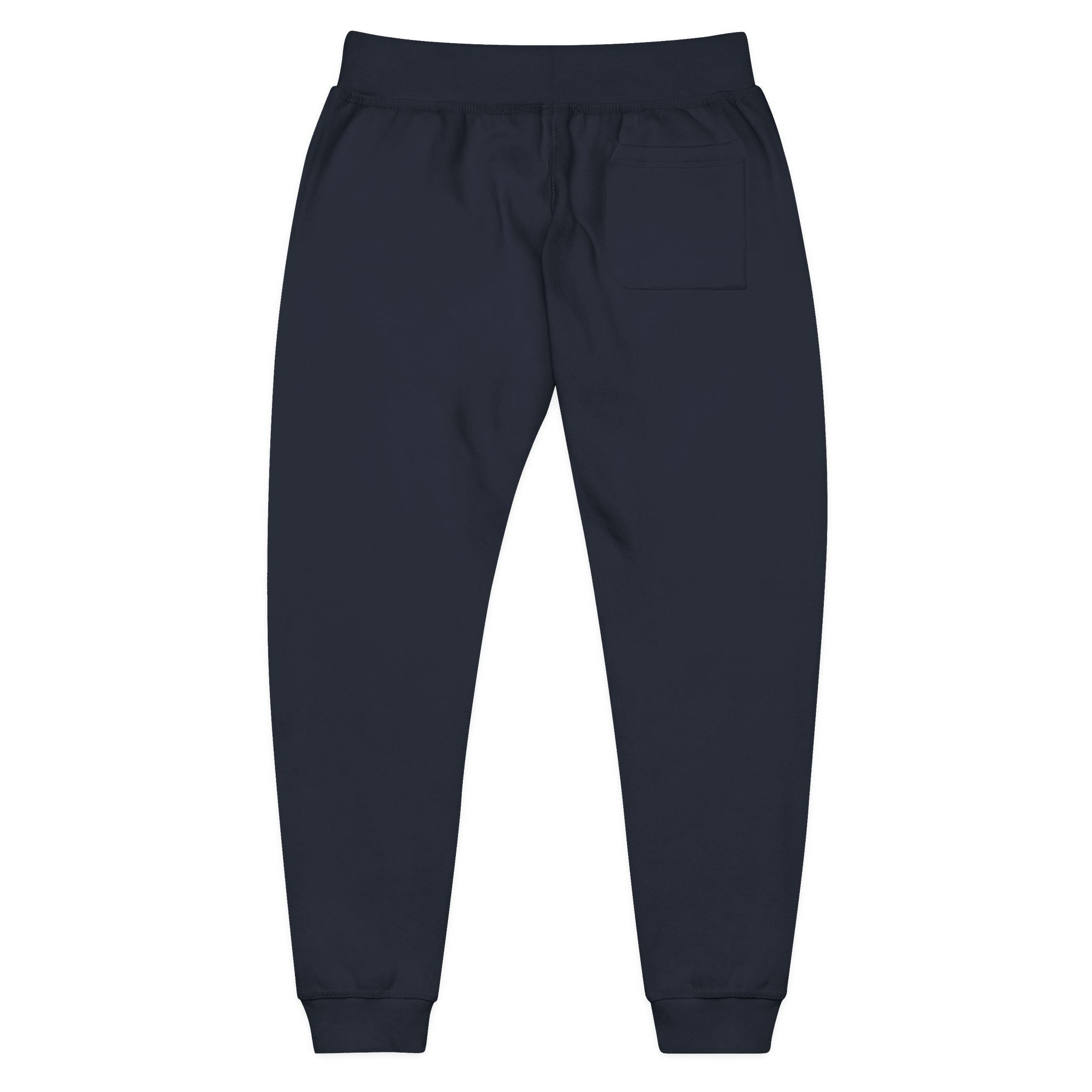Embroidered Cozy Joggers — 'Built Through Pain' Fleece Sweatpants