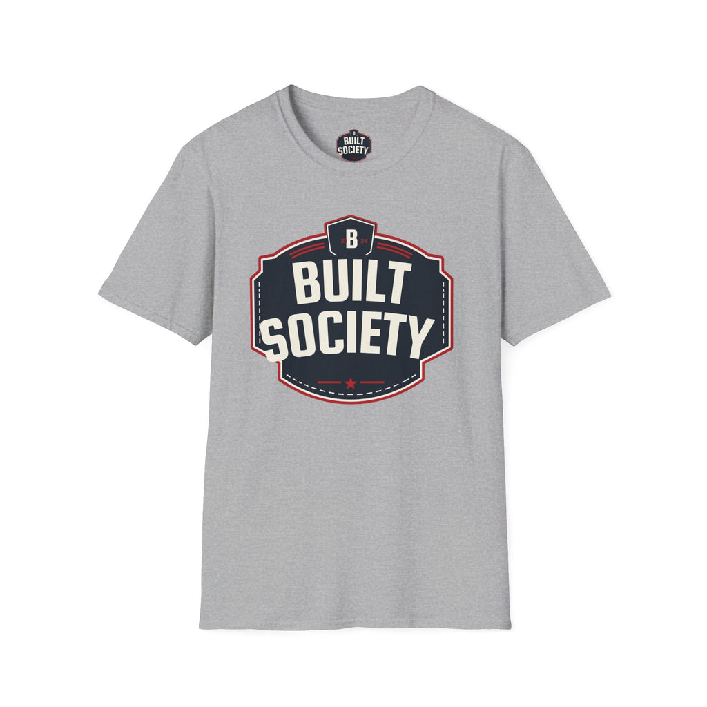 Built Society T-Shirt — Vintage Emblem Graphic Tee