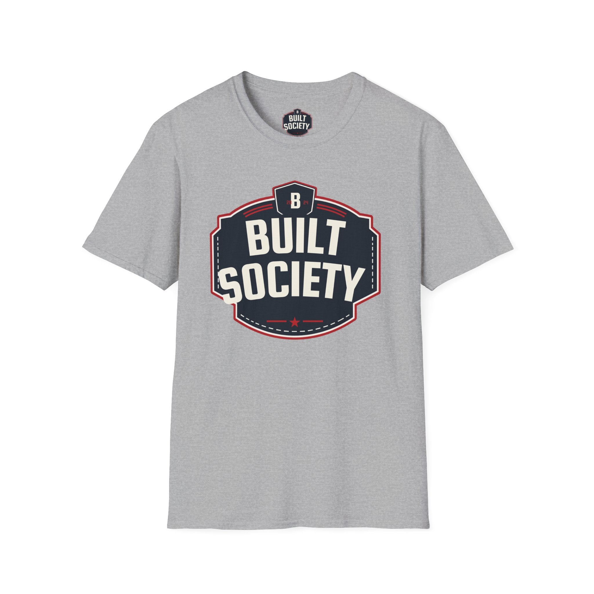 Built Society T-Shirt — Vintage Emblem Graphic Tee