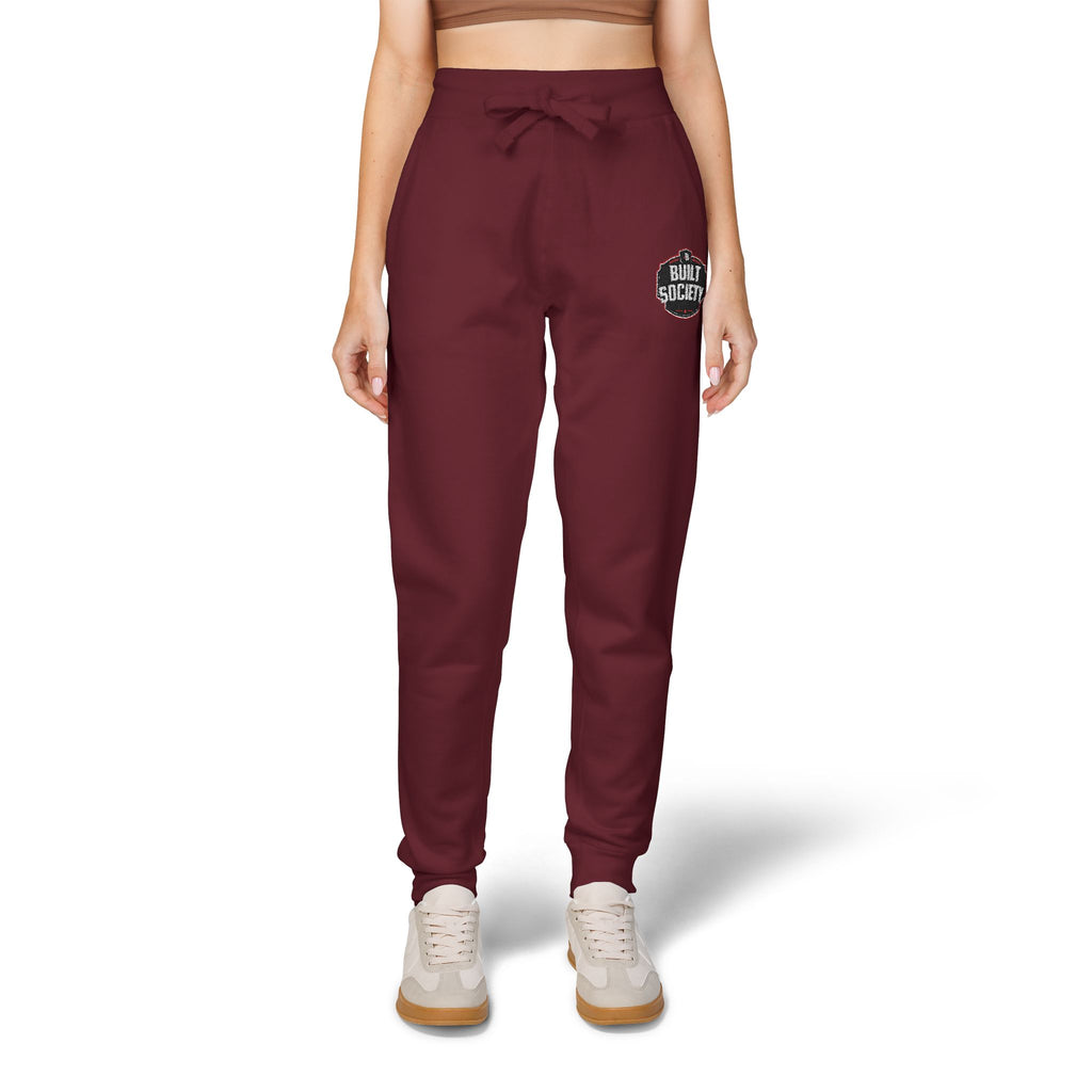 Embroidered 'Built Through Pain' Fleece Sweatpants — Cozy Casual Joggers
