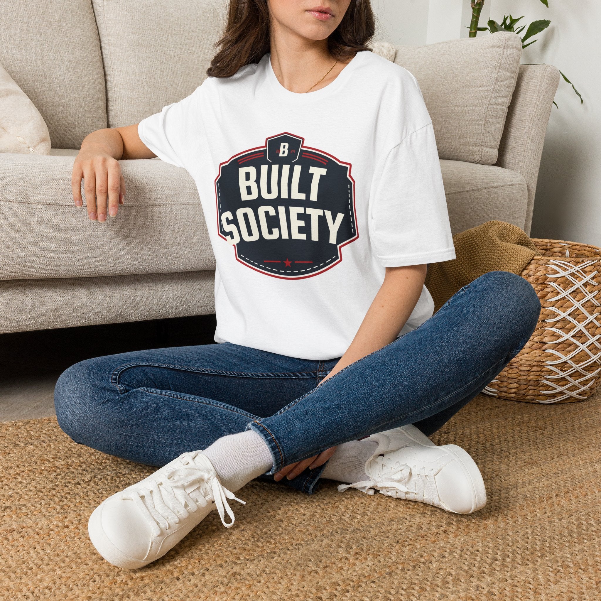 Built Society T-Shirt — Vintage Emblem Graphic Tee