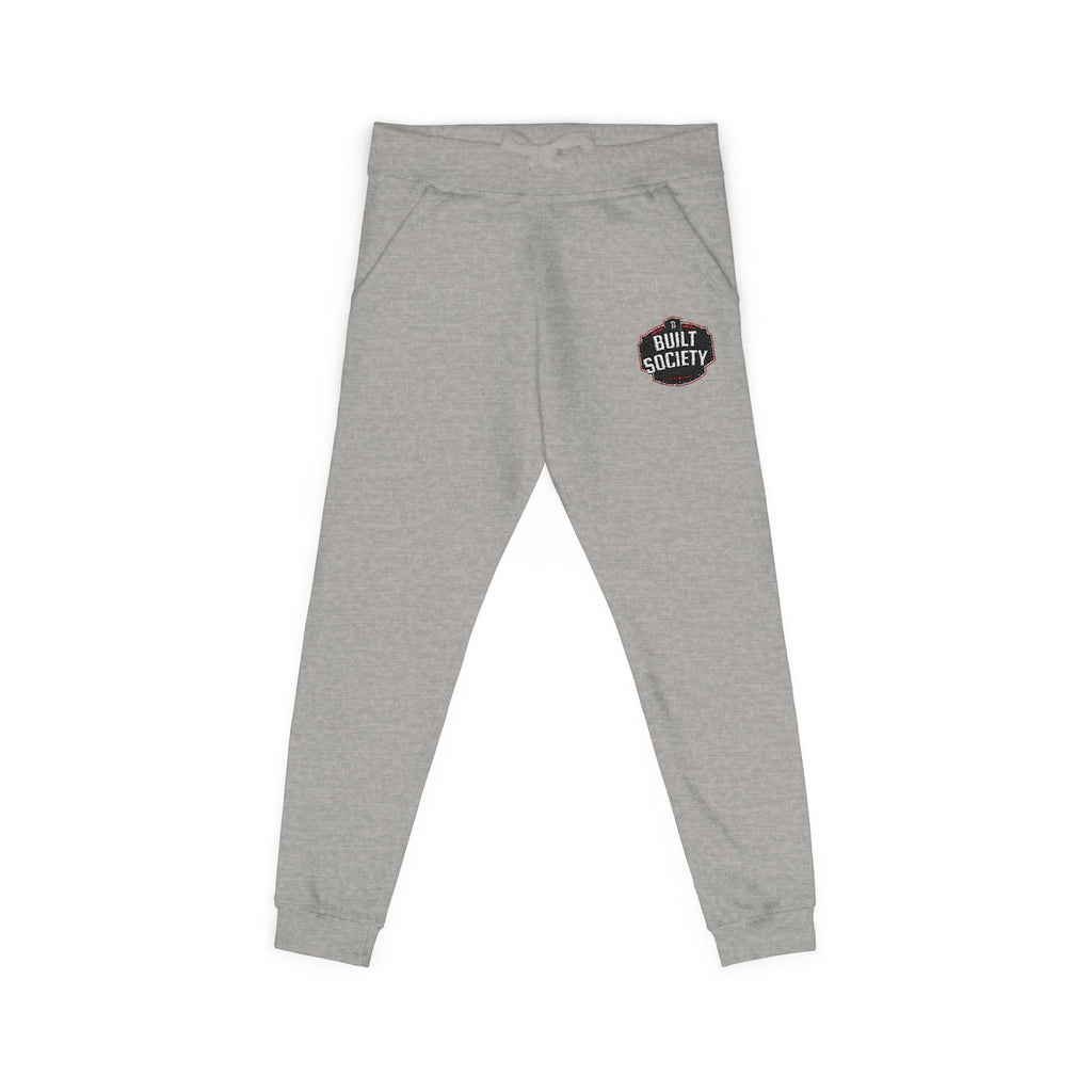 Embroidered 'Built Through Pain' Fleece Sweatpants — Cozy Casual Joggers
