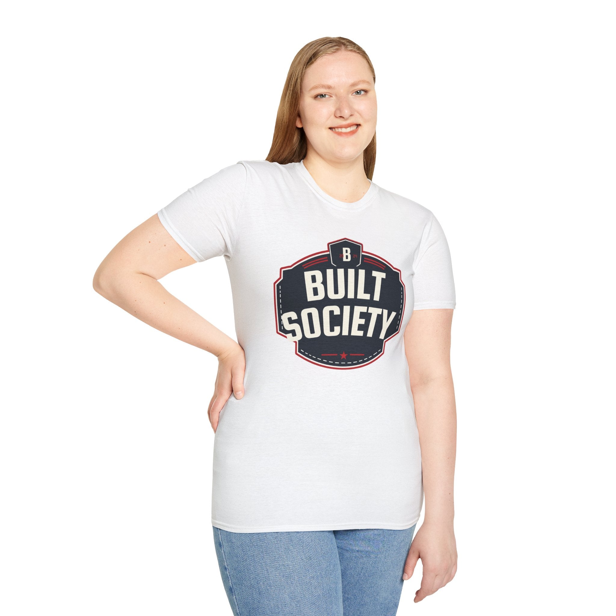 Built Society T-Shirt — Vintage Emblem Graphic Tee