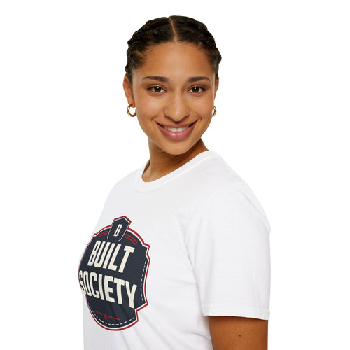 Built Society T-Shirt — Vintage Emblem Graphic Tee