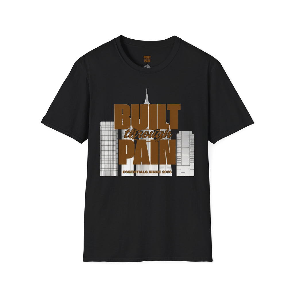 Built Through Pain Tee — Motivational Fitness Tee