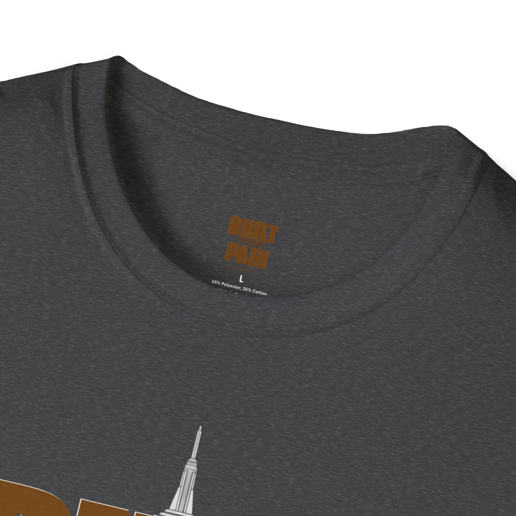 Built Through Pain Tee — Motivational Fitness Tee