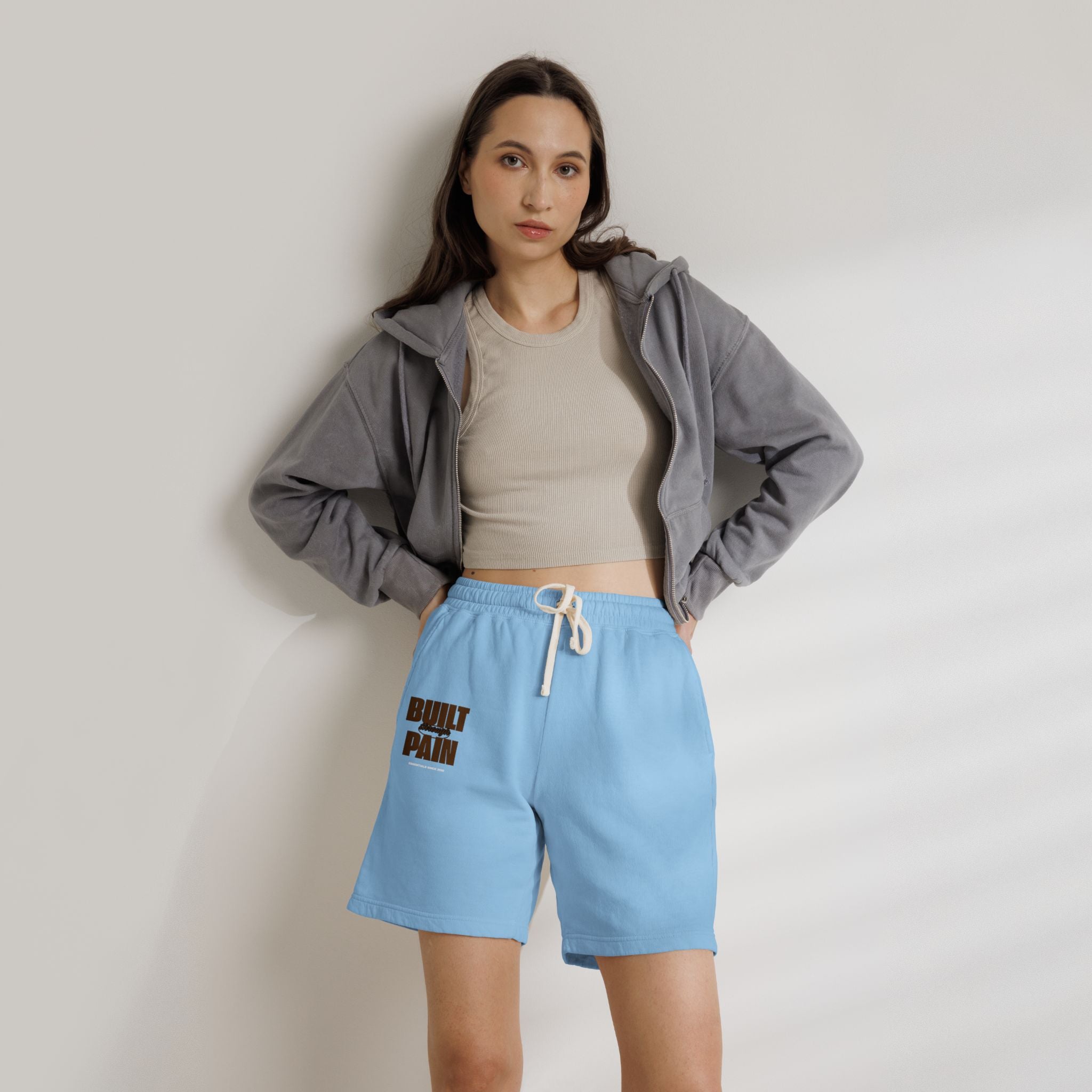 Built Pain Fleece Sweat Shorts — Garment-Dyed Lightweight Lounge Shorts