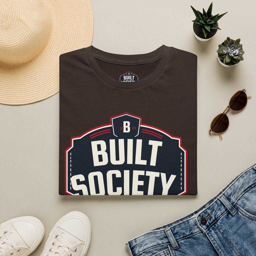 Built Society T-Shirt — Vintage Emblem Graphic Tee