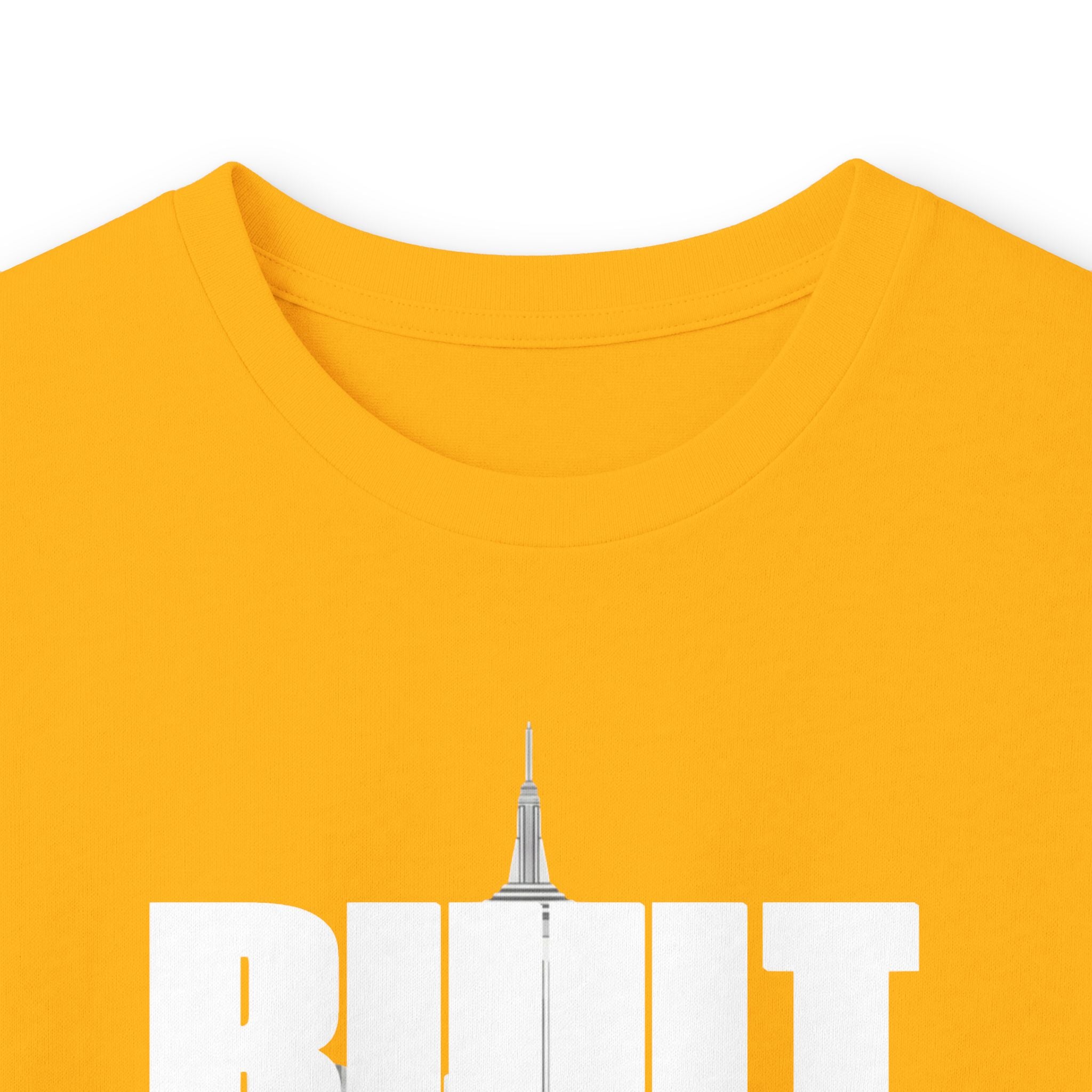 Long Sleeve Tee — Built Through Pain City Skyline Graphic