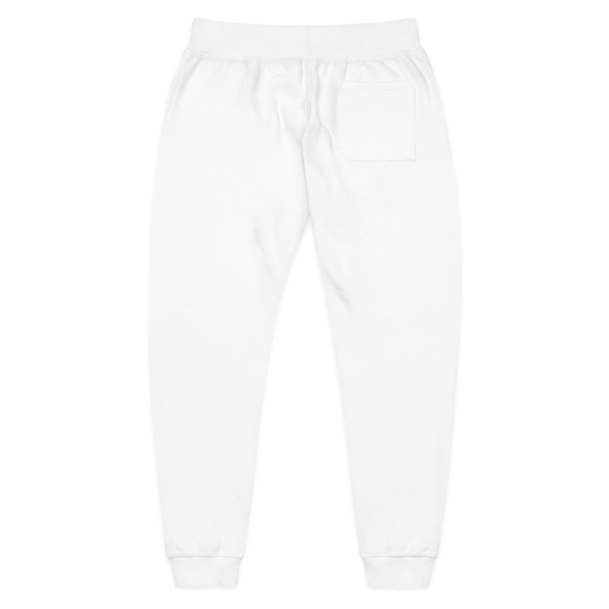 Embroidered Cozy Joggers — 'Built Through Pain' Fleece Sweatpants