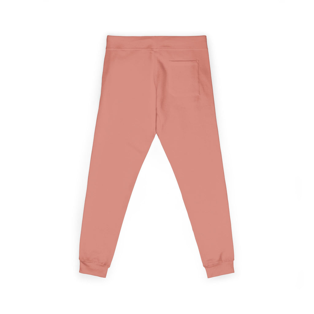 Embroidered Cozy Sweatpants — Minimal Logo Fleece Joggers