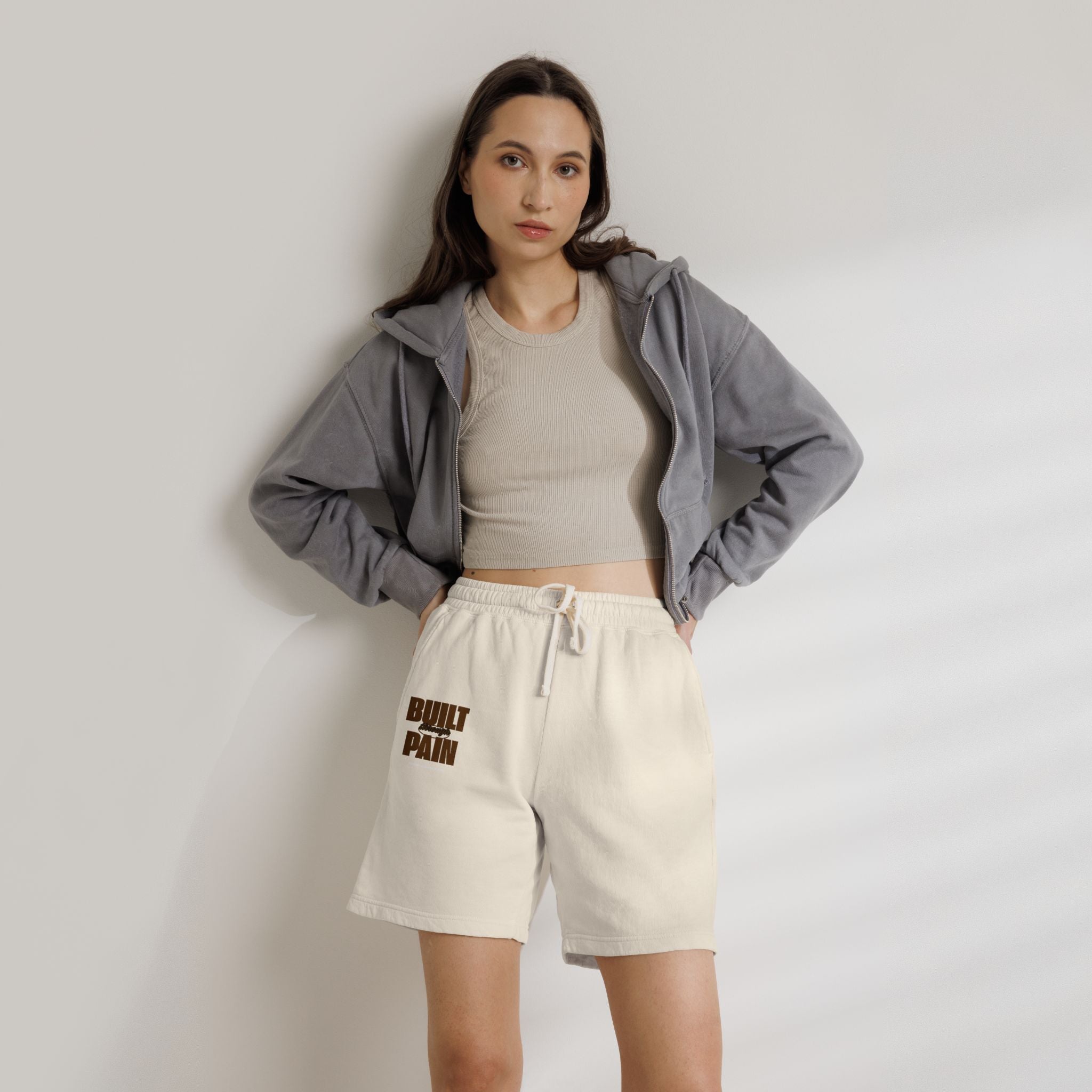 Built Pain Fleece Sweat Shorts — Garment-Dyed Lightweight Lounge Shorts