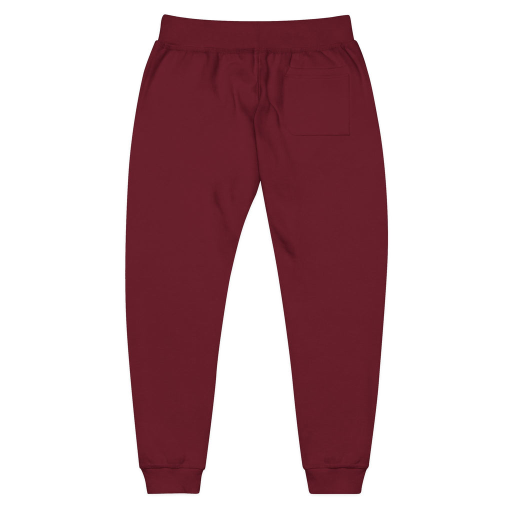 Embroidered Cozy Joggers — 'Built Through Pain' Fleece Sweatpants