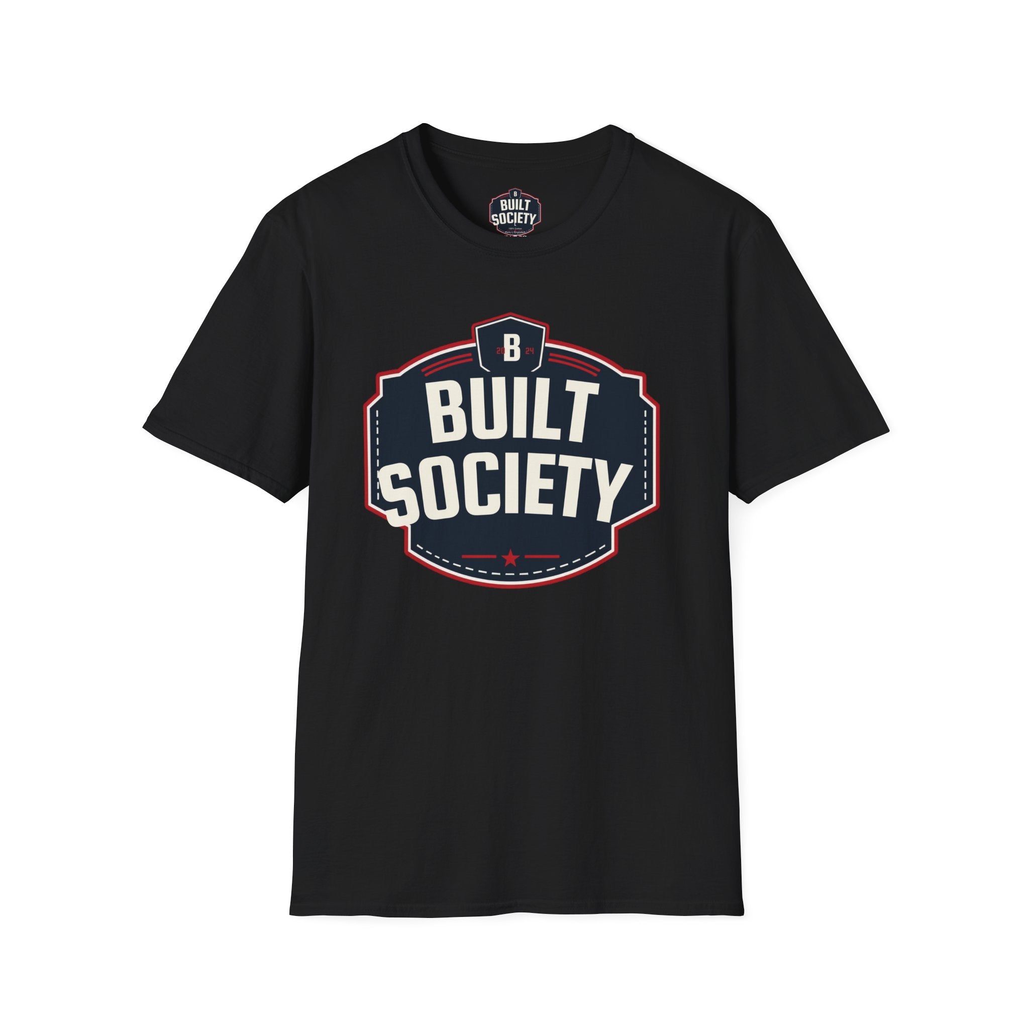 Built Society T-Shirt — Vintage Emblem Graphic Tee