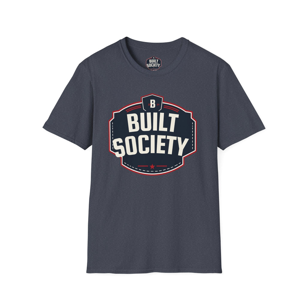 Built Society T-Shirt — Vintage Emblem Graphic Tee