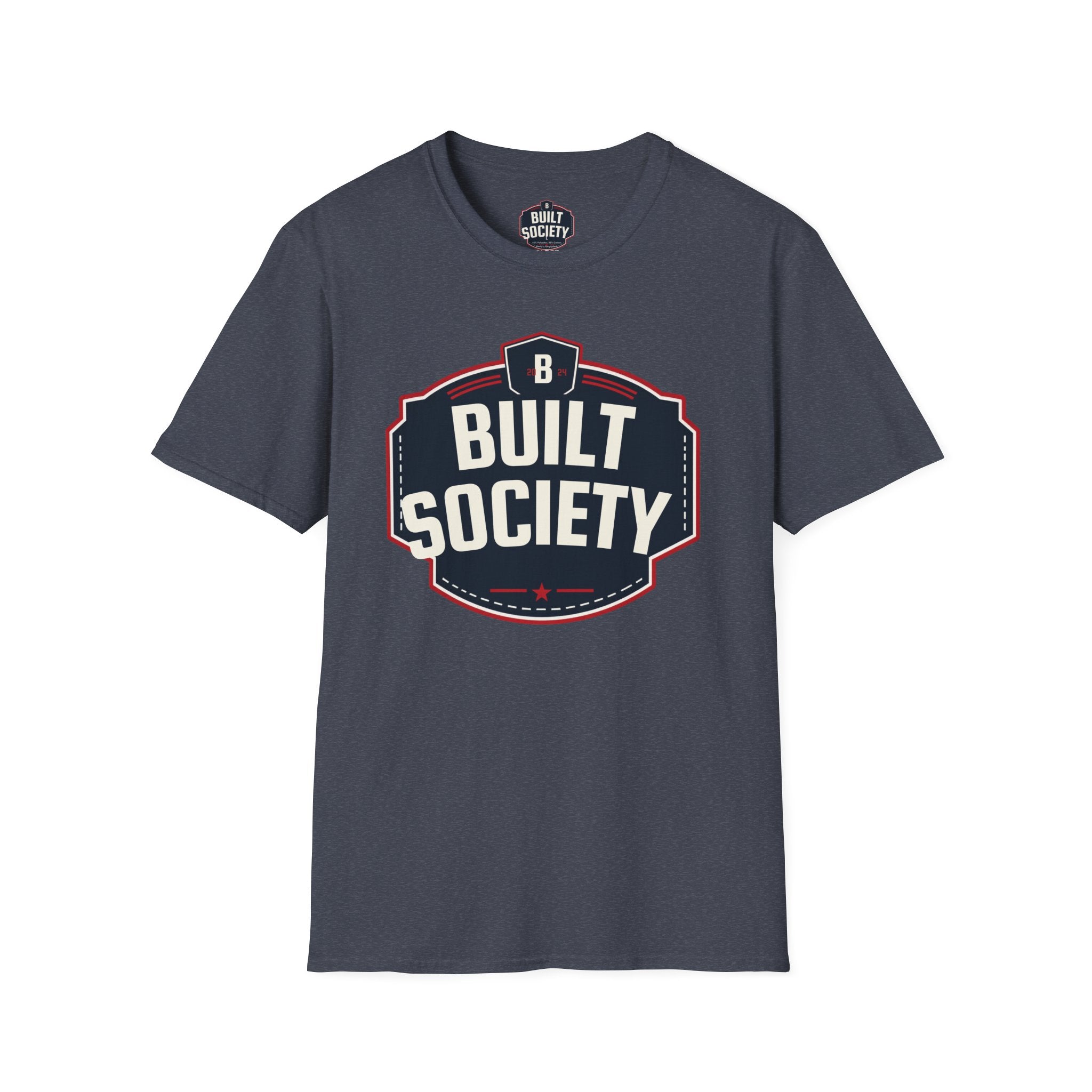 Built Society T-Shirt — Vintage Emblem Graphic Tee