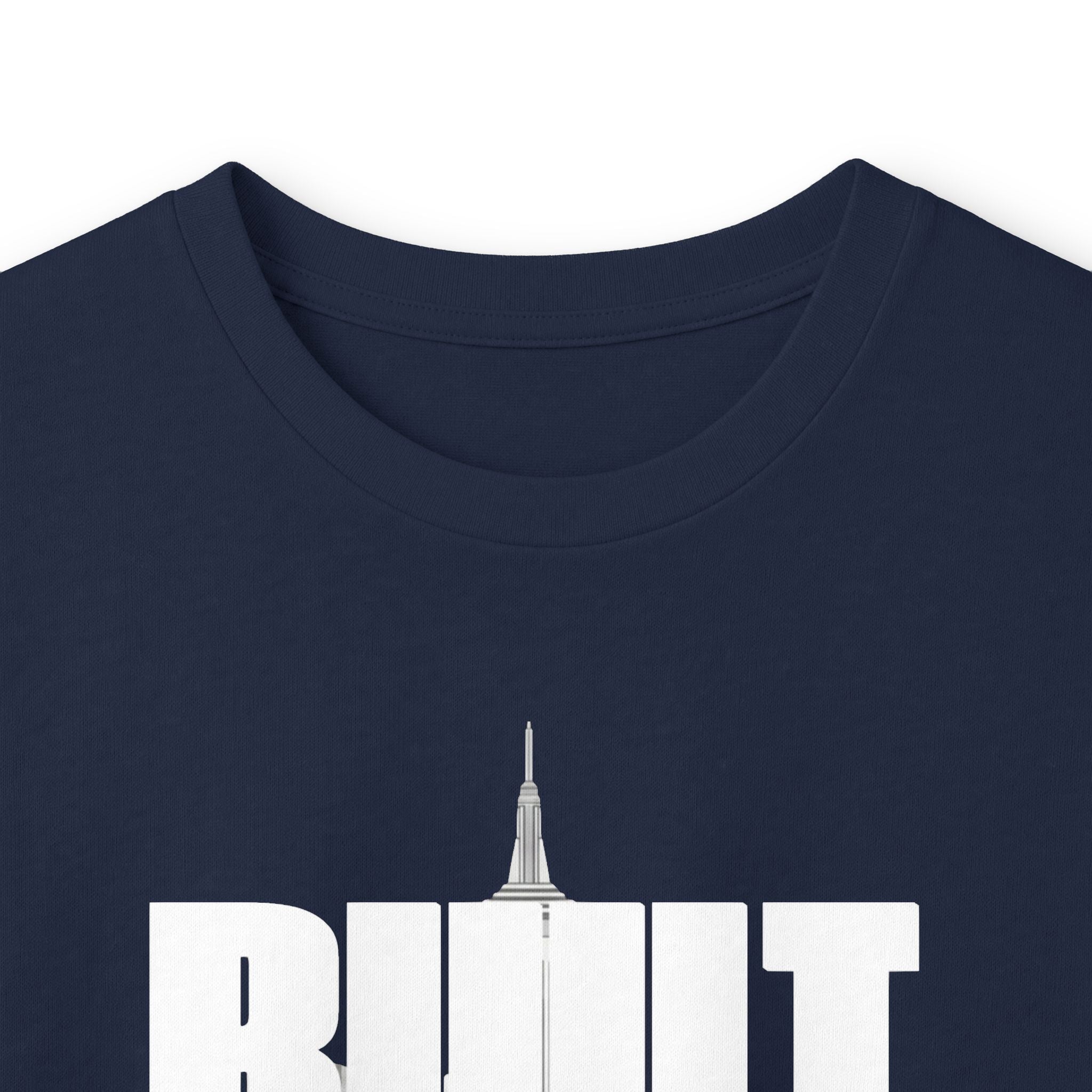 Long Sleeve Tee — Built Through Pain City Skyline Graphic