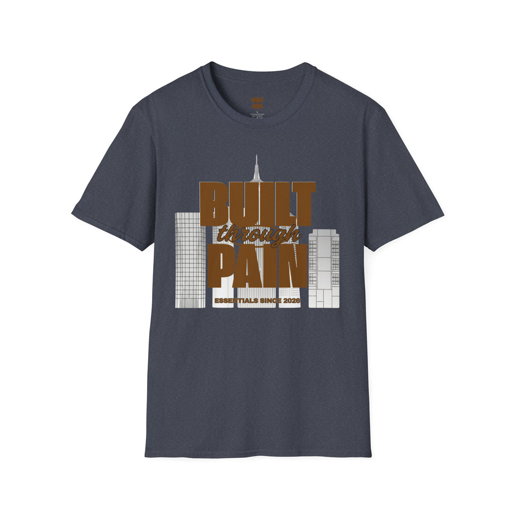 Built Through Pain Tee — Motivational Fitness Tee
