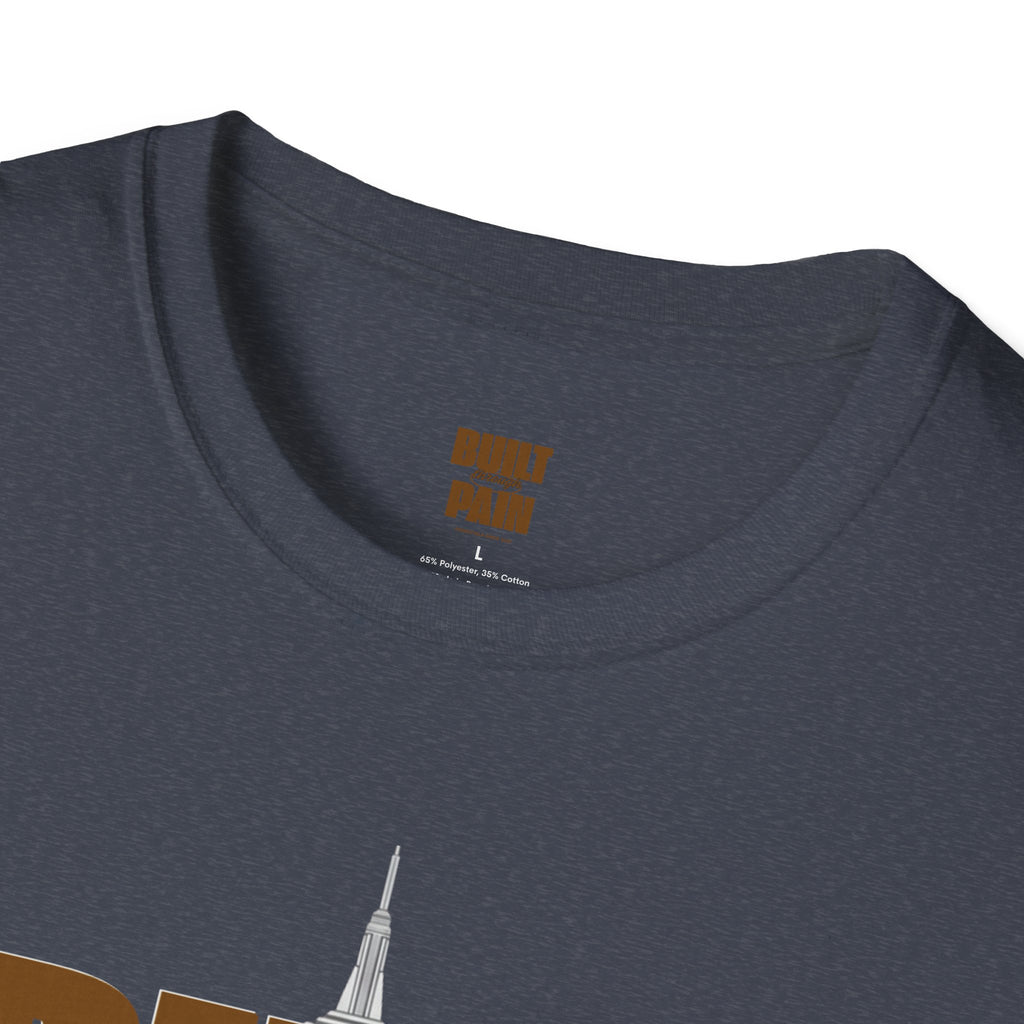 Built Through Pain Tee — Motivational Fitness Tee