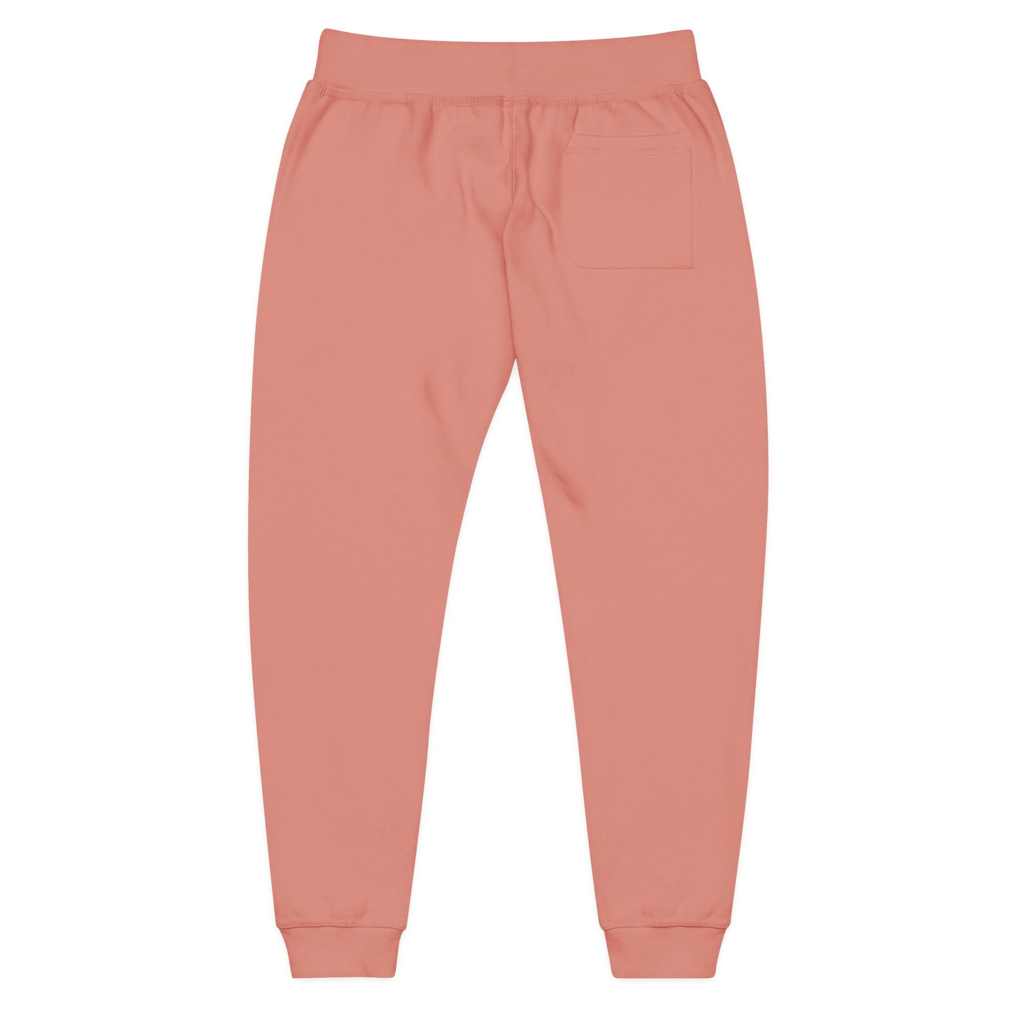 Embroidered Cozy Sweatpants — Minimal Logo Fleece Joggers