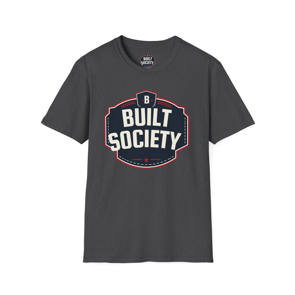 Built Society T-Shirt — Vintage Emblem Graphic Tee