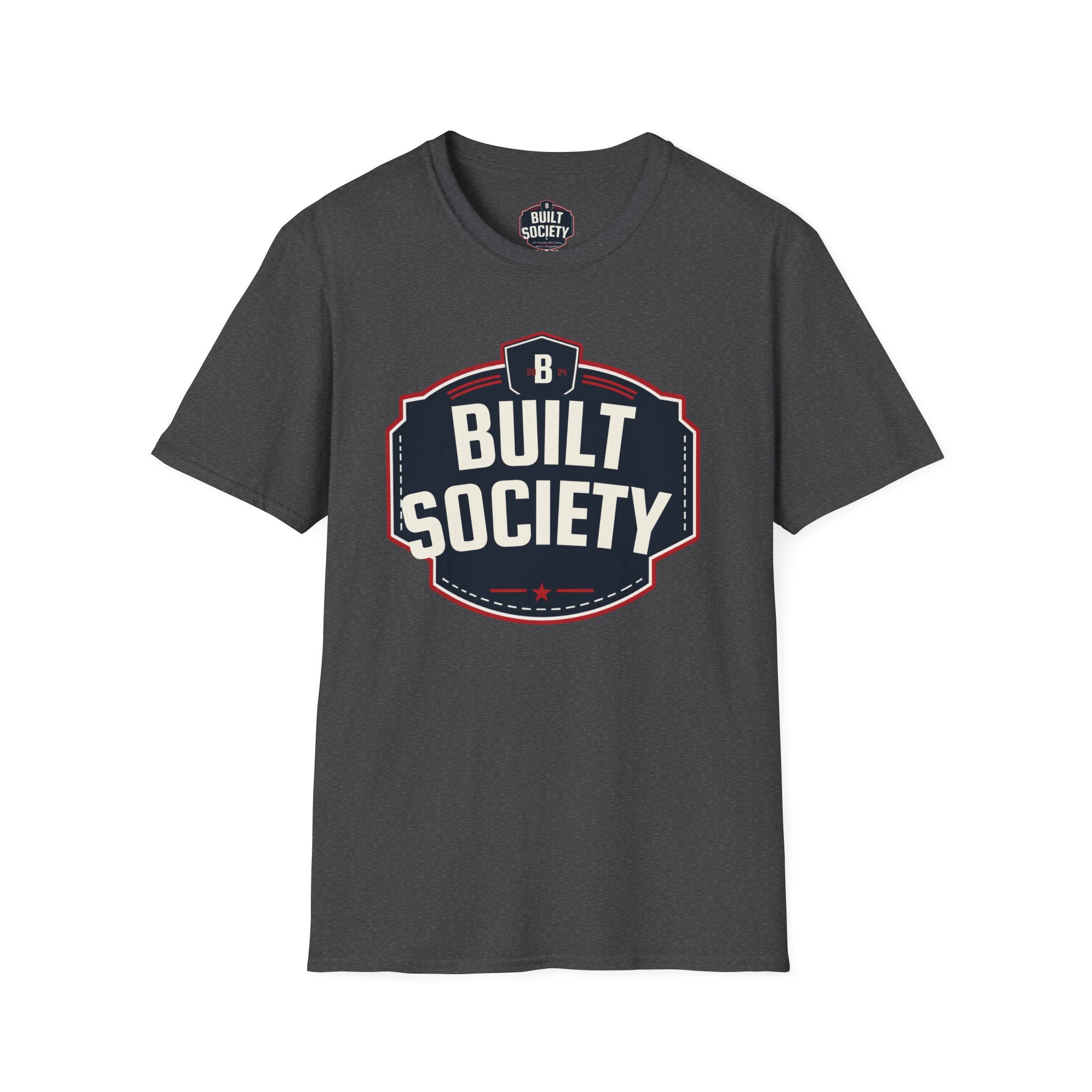 Built Society T-Shirt — Vintage Emblem Graphic Tee