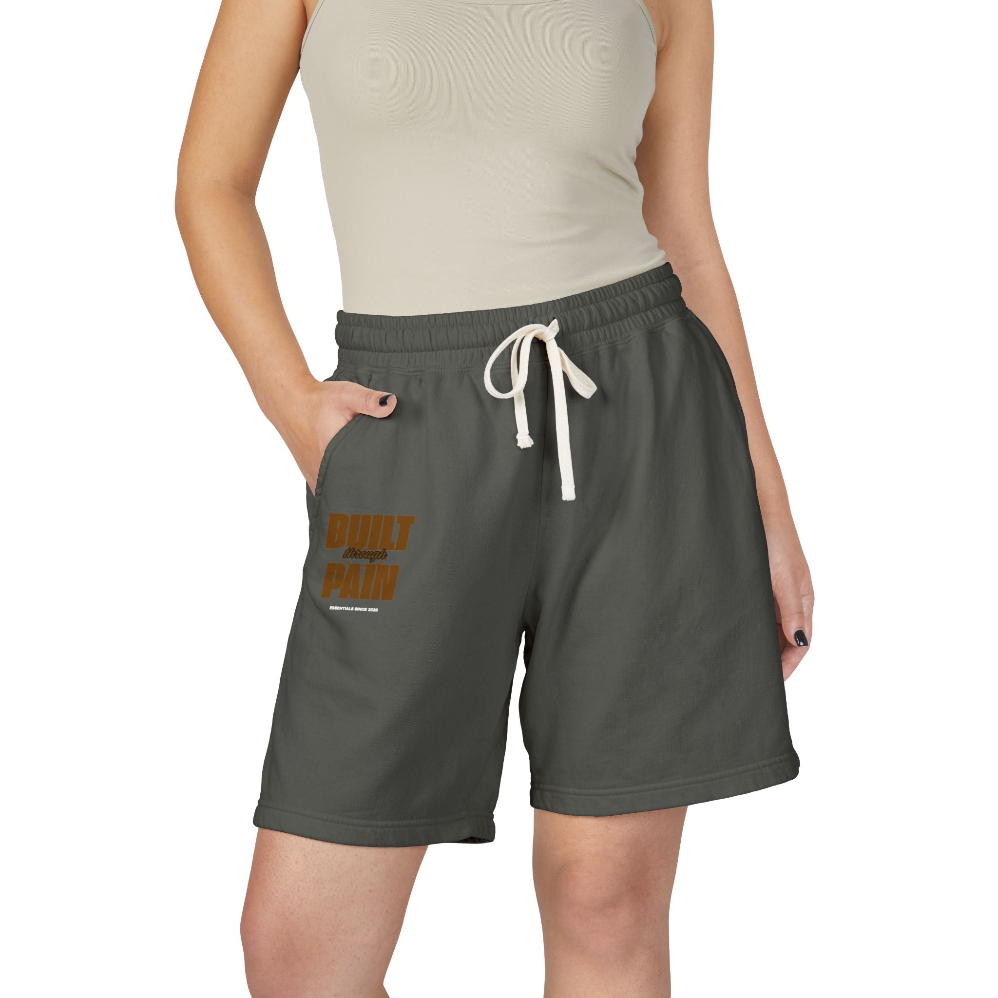 Built Pain Fleece Sweat Shorts — Garment-Dyed Lightweight Lounge Shorts