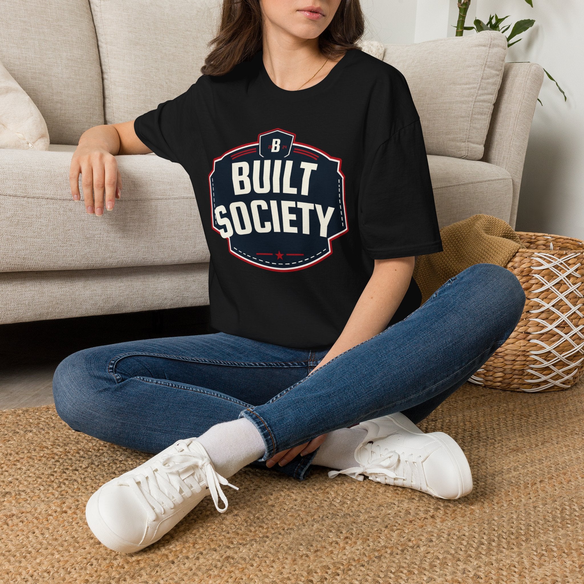 Built Society T-Shirt — Vintage Emblem Graphic Tee