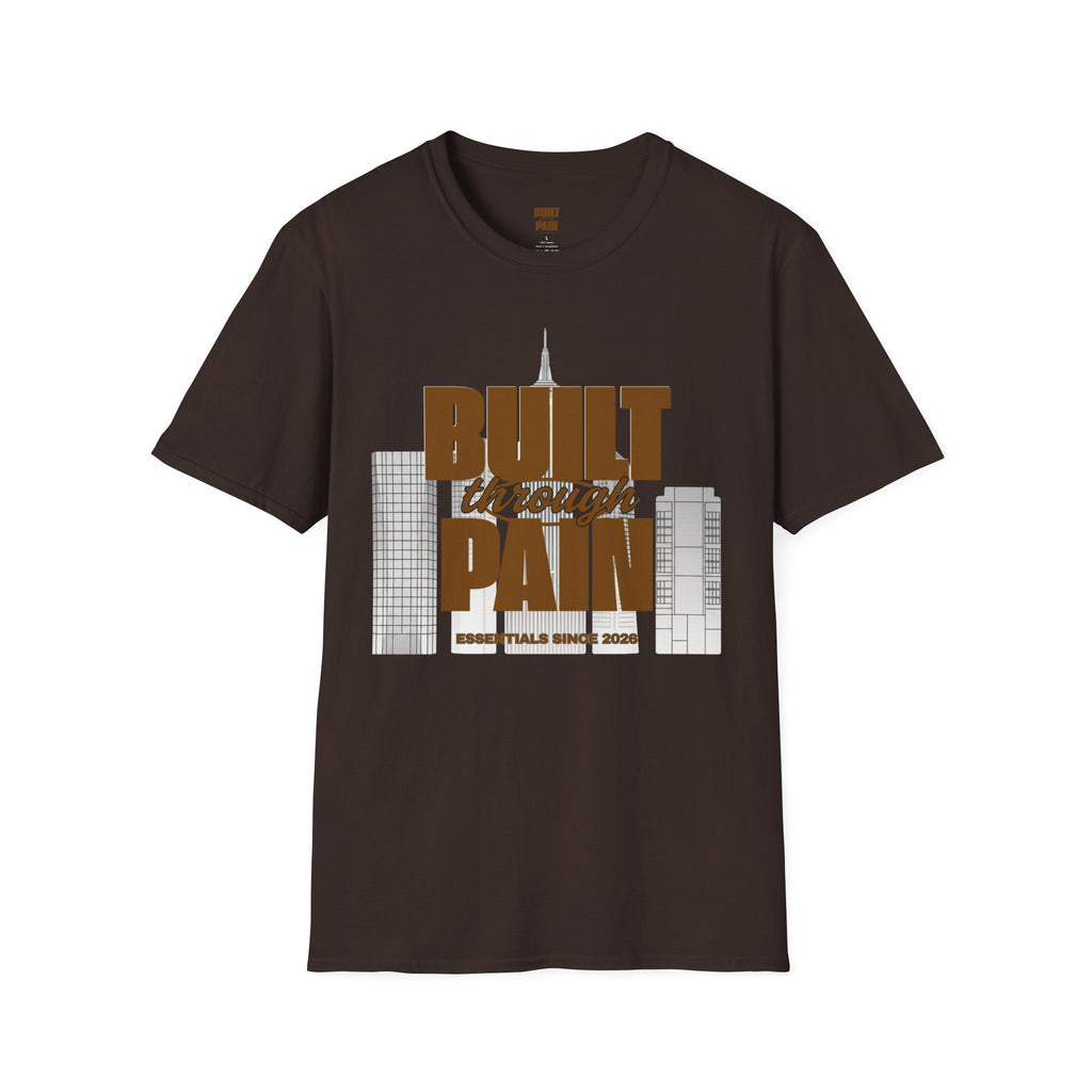 Built Through Pain Tee — Motivational Fitness Tee