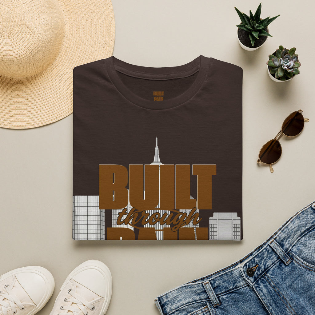 Built Through Pain Tee — Motivational Fitness Tee