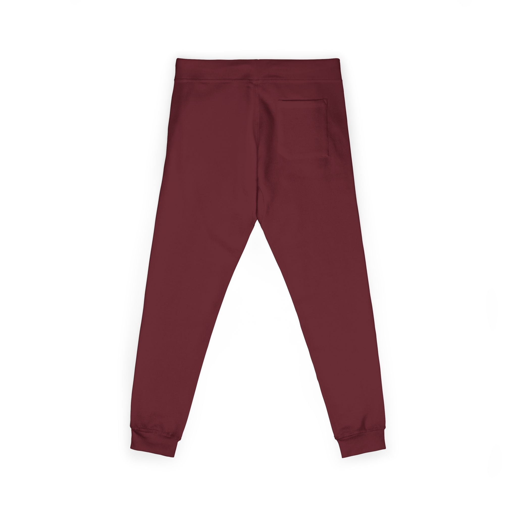 Embroidered Cozy Sweatpants — Minimal Logo Fleece Joggers