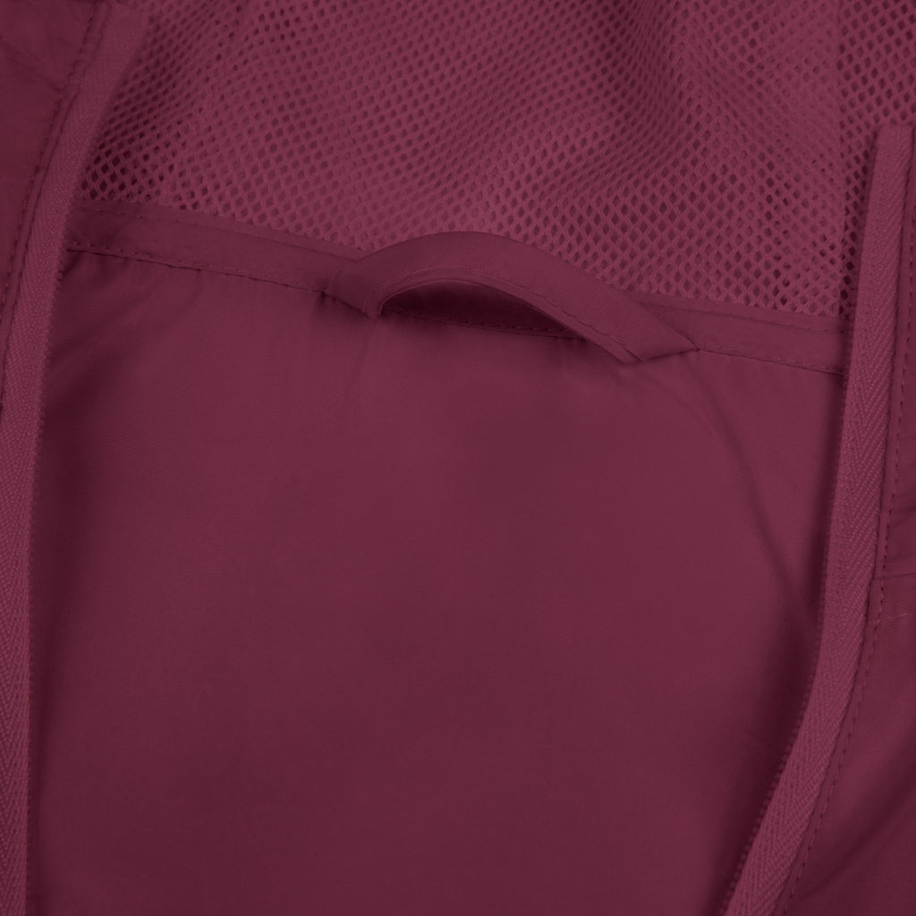 Windbreaker Jacket — 'Built Society' Camo Full-Zip Hooded Windbreaker