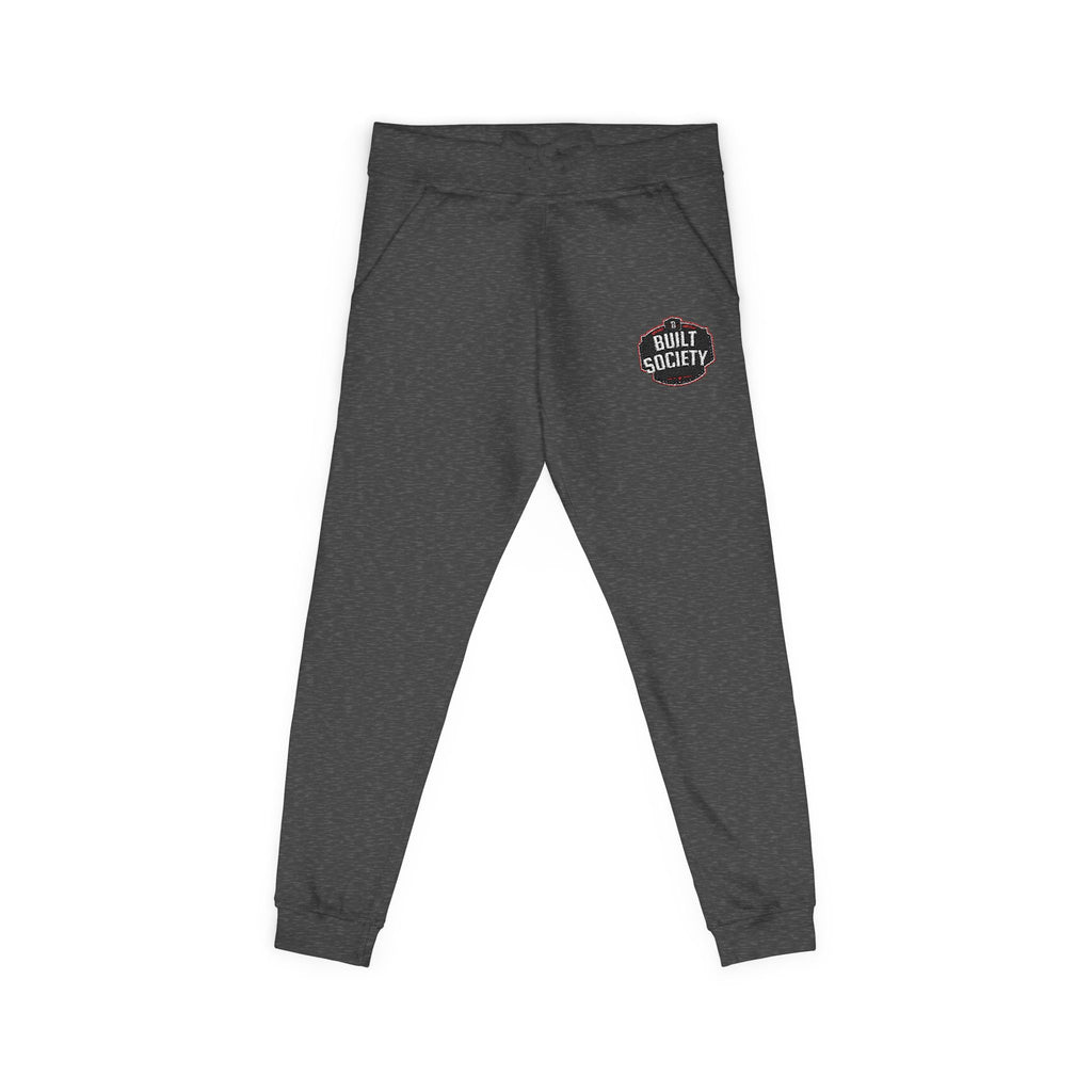 Embroidered 'Built Through Pain' Fleece Sweatpants — Cozy Casual Joggers