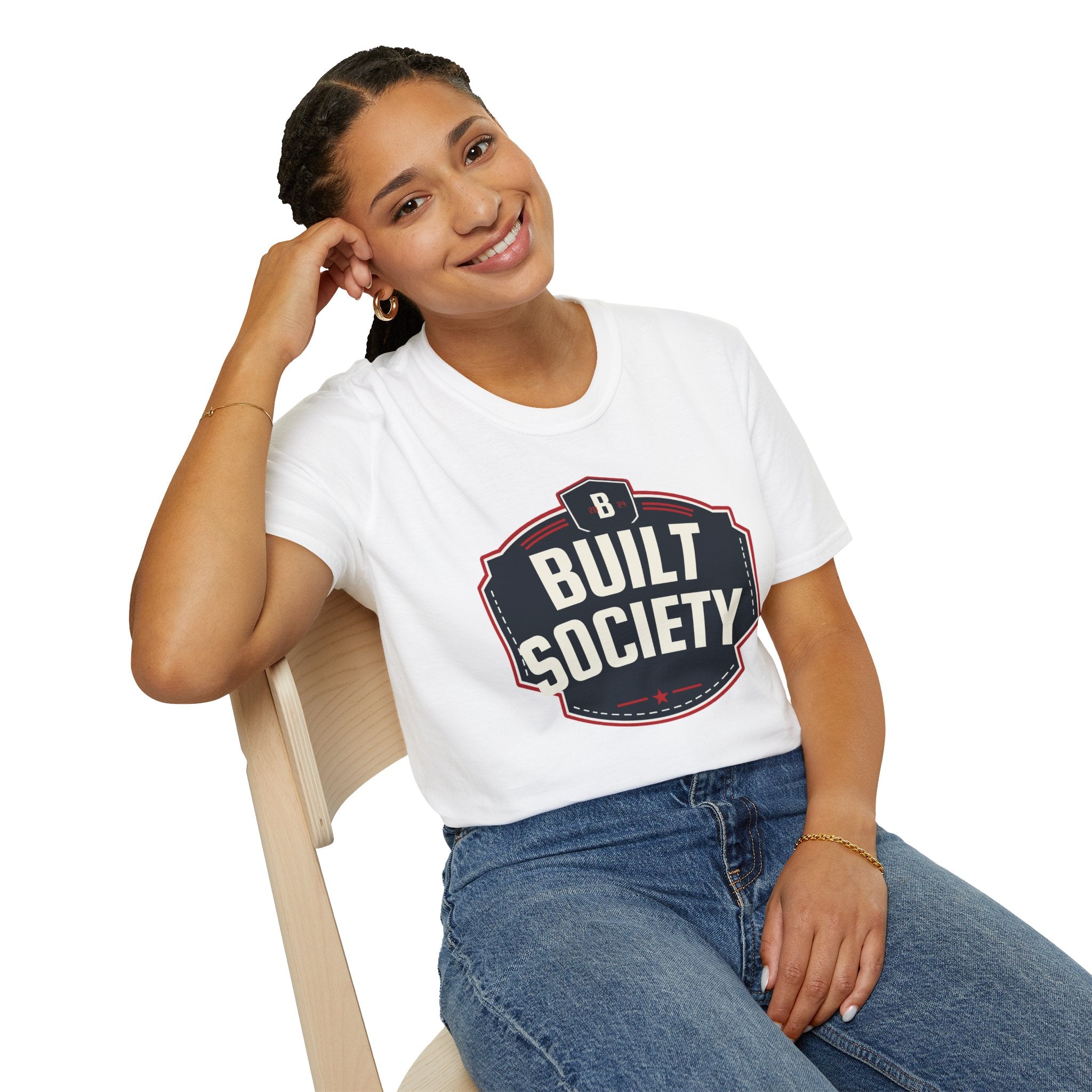 Built Society T-Shirt — Vintage Emblem Graphic Tee