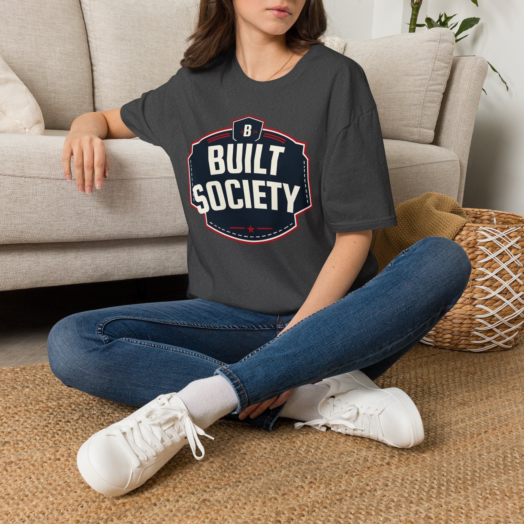 Built Society T-Shirt — Vintage Emblem Graphic Tee