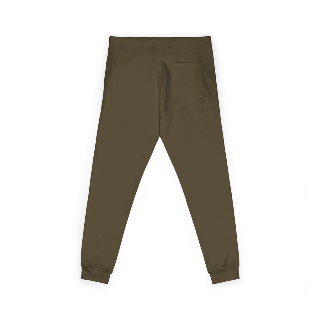 Embroidered Cozy Sweatpants — Minimal Logo Fleece Joggers