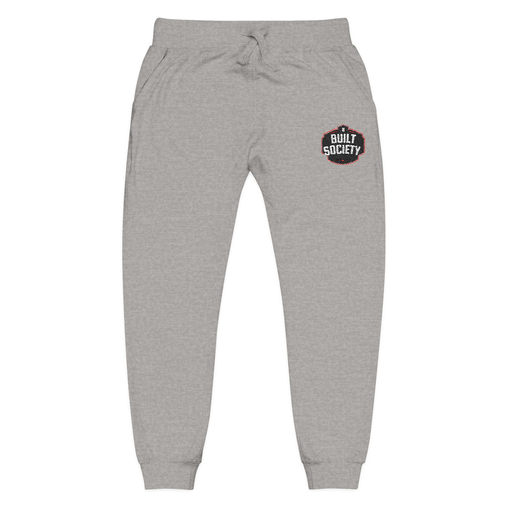 Embroidered 'Built Through Pain' Fleece Sweatpants — Cozy Casual Joggers