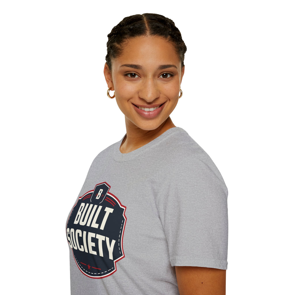 Built Society T-Shirt — Vintage Emblem Graphic Tee