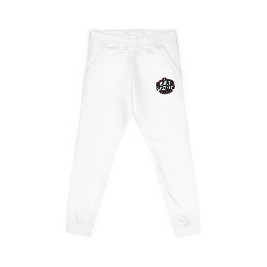 Embroidered 'Built Through Pain' Fleece Sweatpants — Cozy Casual Joggers
