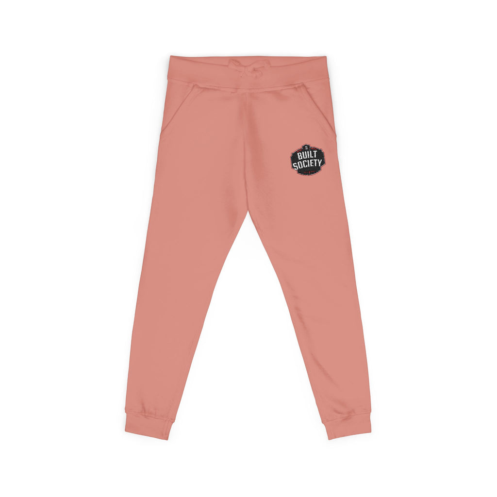 Embroidered 'Built Through Pain' Fleece Sweatpants — Cozy Casual Joggers