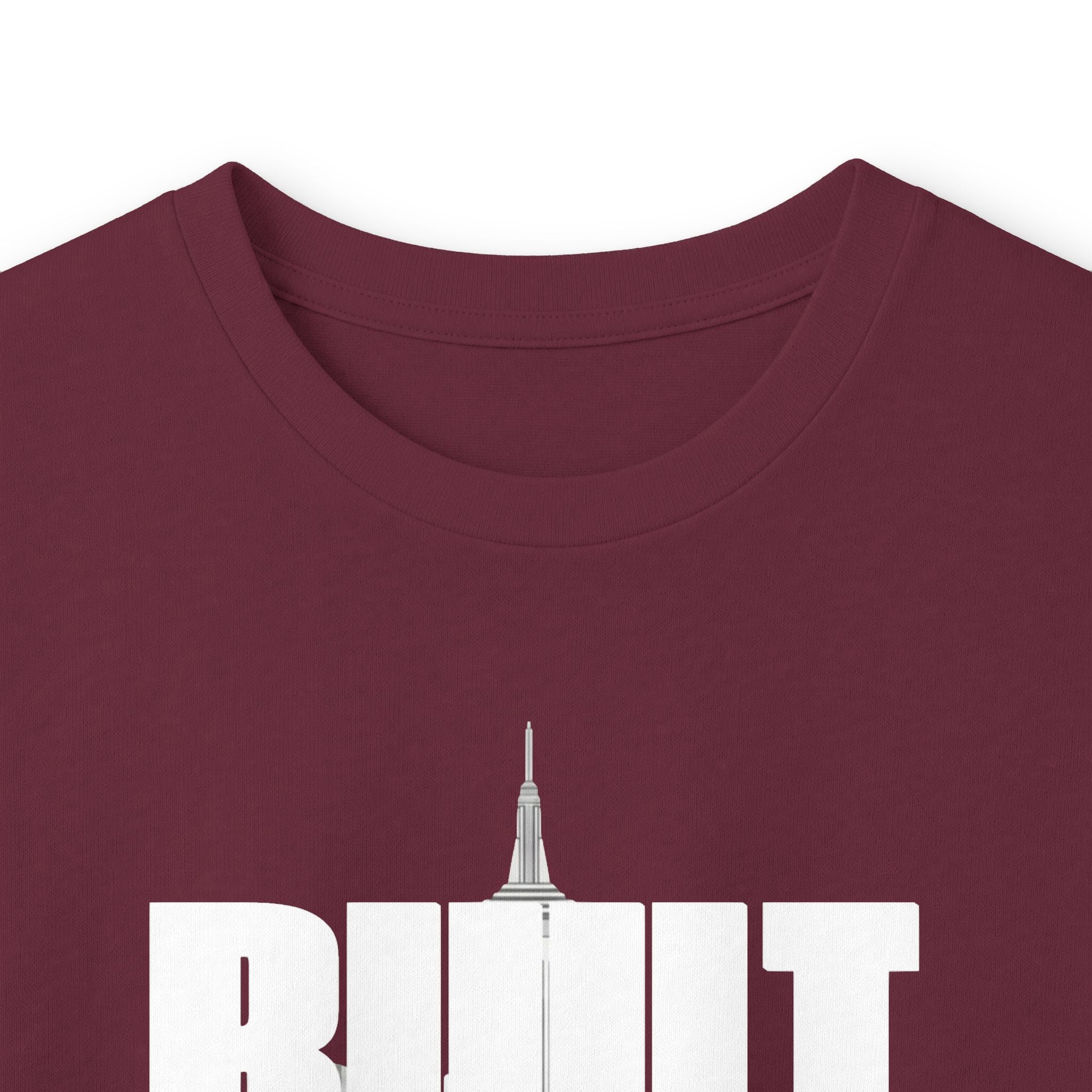 Long Sleeve Tee — Built Through Pain City Skyline Graphic