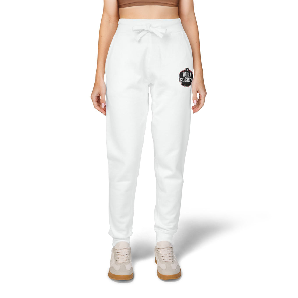 Embroidered 'Built Through Pain' Fleece Sweatpants — Cozy Casual Joggers