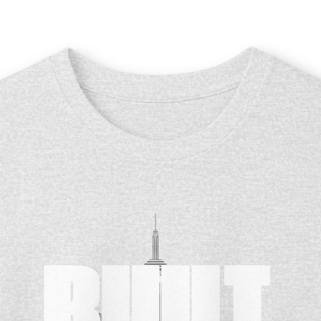 Long Sleeve Tee — Built Through Pain City Skyline Graphic