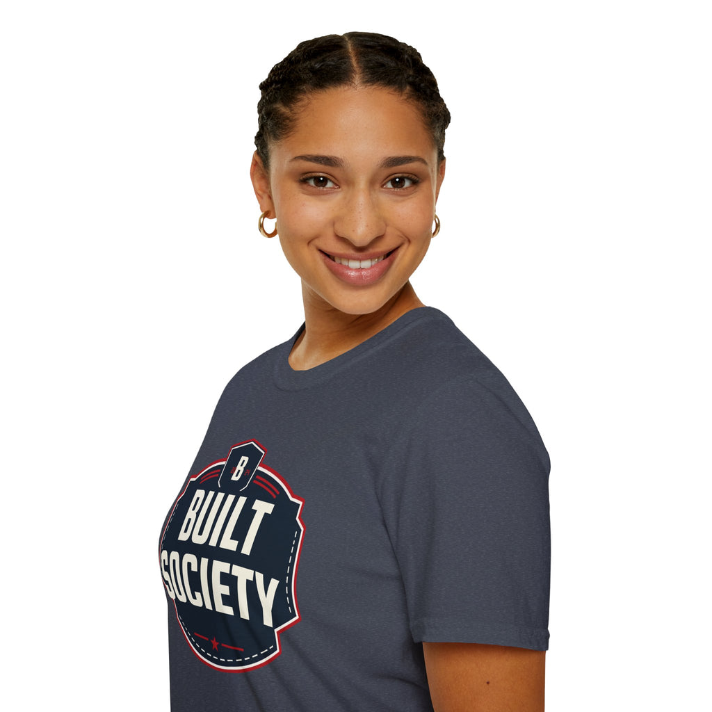 Built Society T-Shirt — Vintage Emblem Graphic Tee