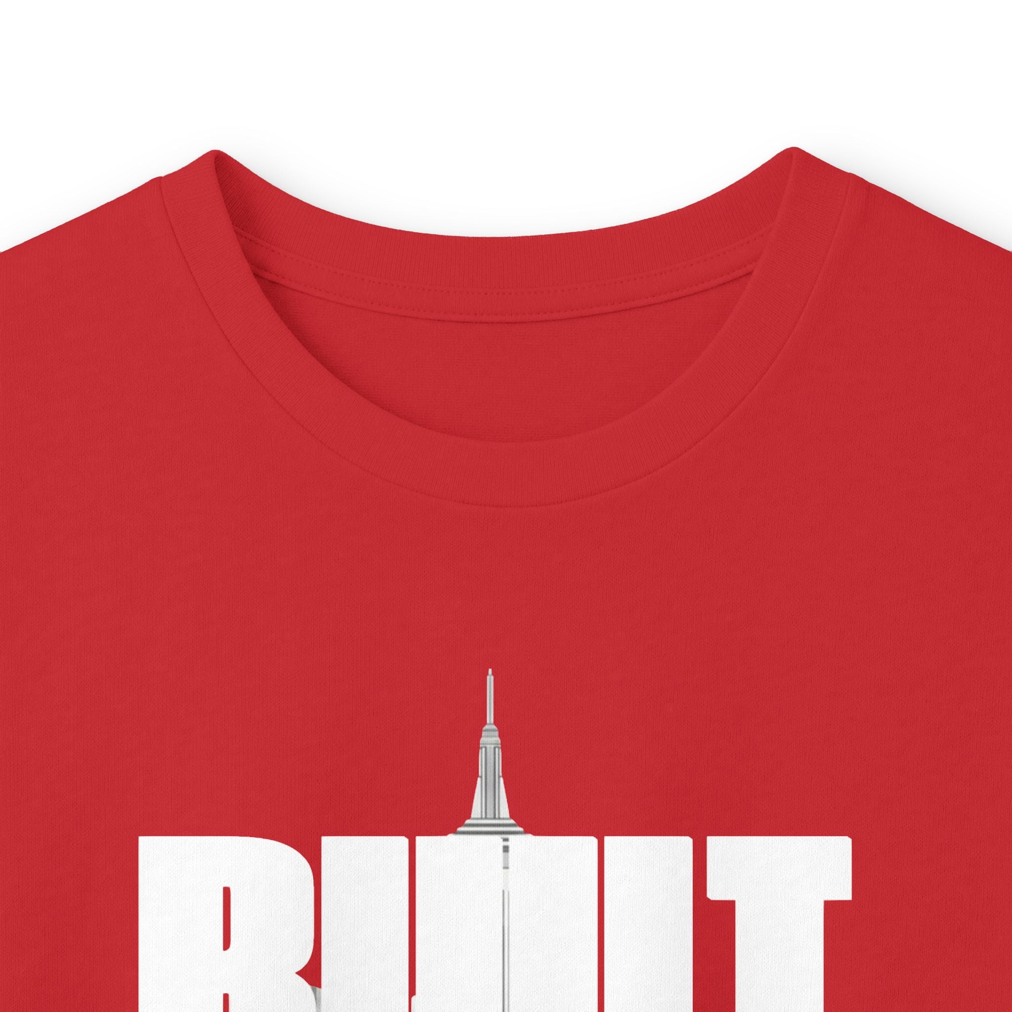 Long Sleeve Tee — Built Through Pain City Skyline Graphic