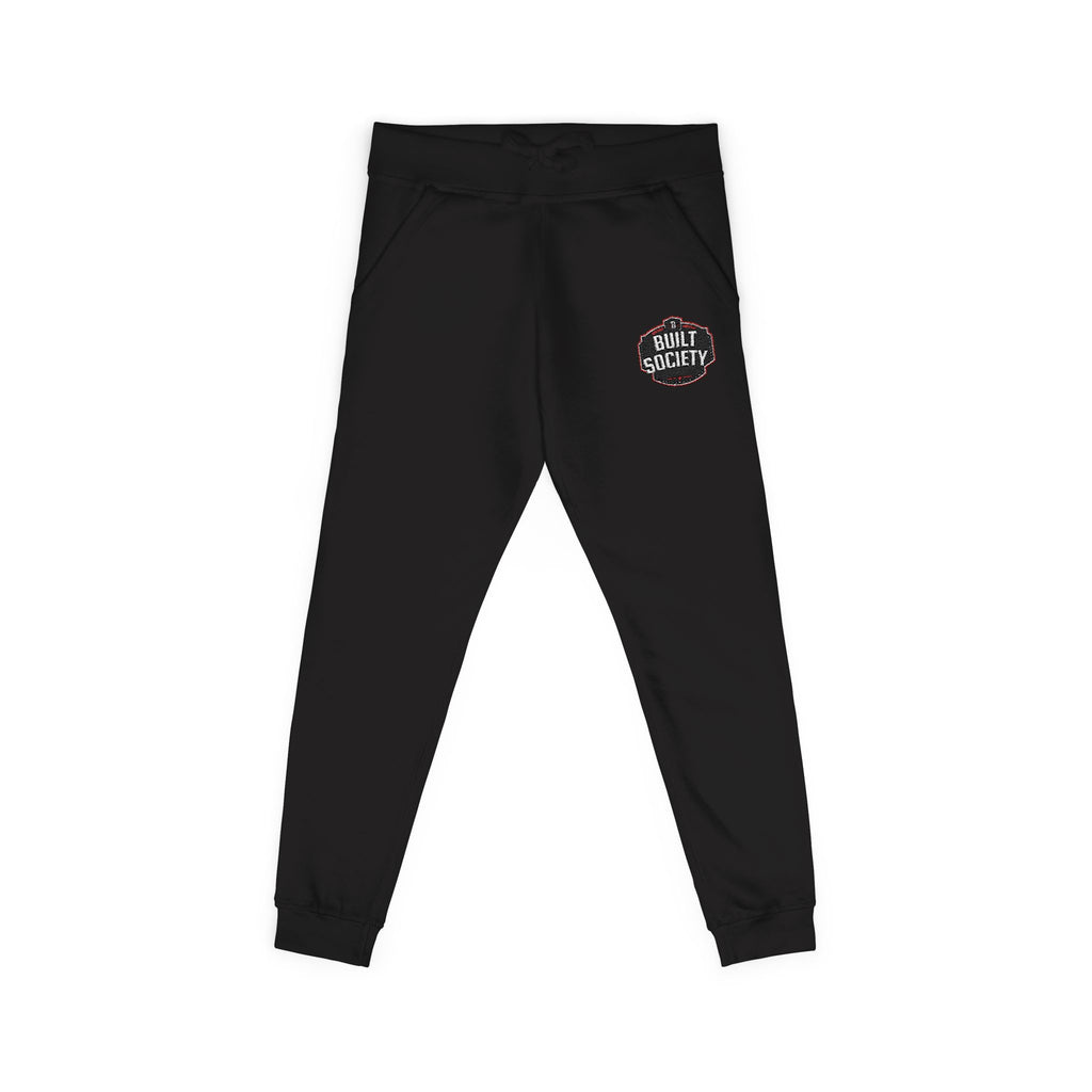 Embroidered 'Built Through Pain' Fleece Sweatpants — Cozy Casual Joggers