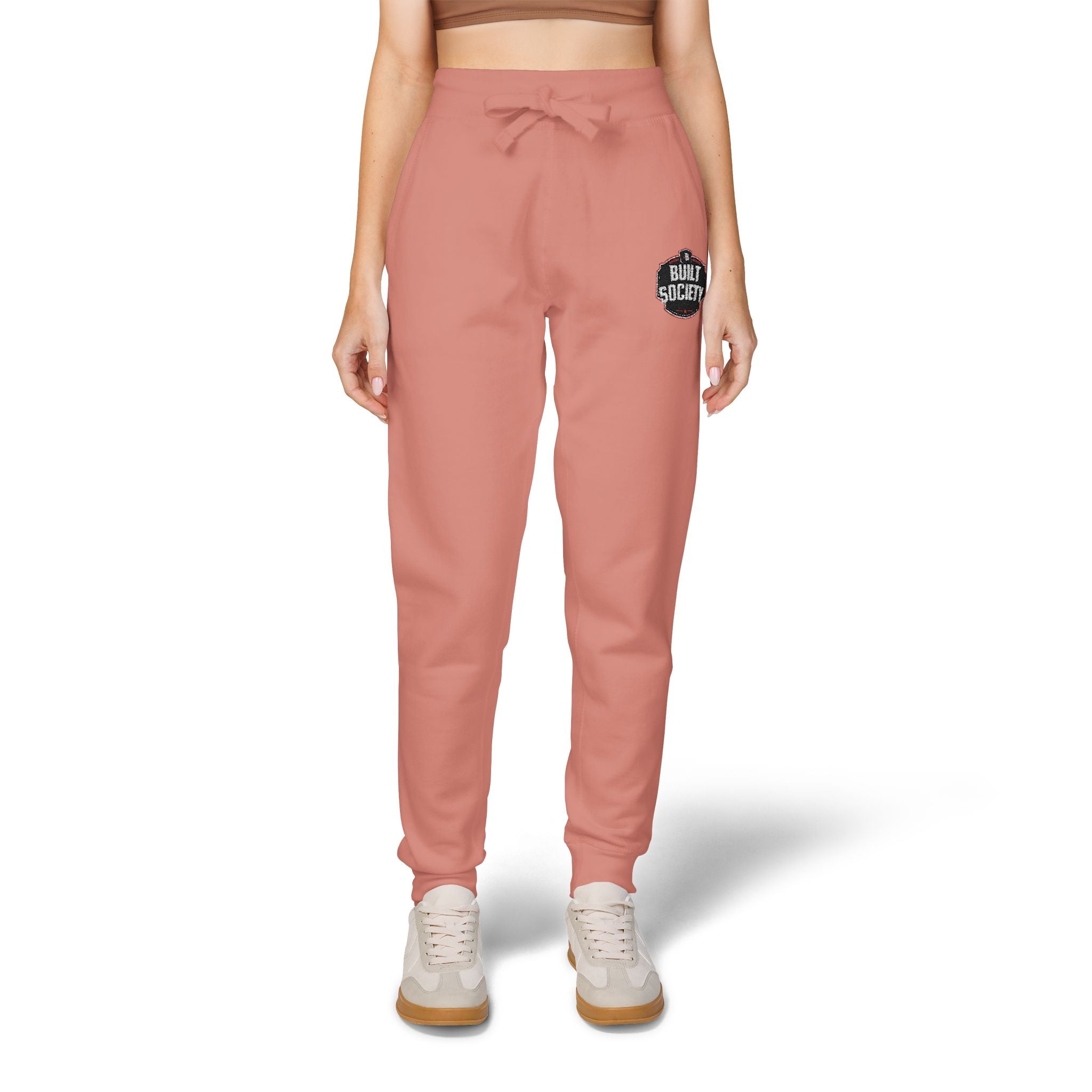 Embroidered 'Built Through Pain' Fleece Sweatpants — Cozy Casual Joggers